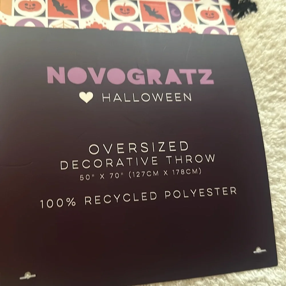 🐈‍⬛Halloween black cat reversible, oversize decorative throw blanket 🐈‍⬛